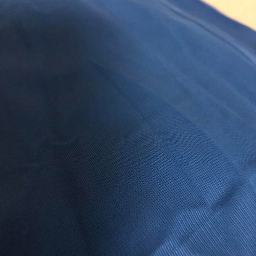 Blue lightweight elastic lining fabric used