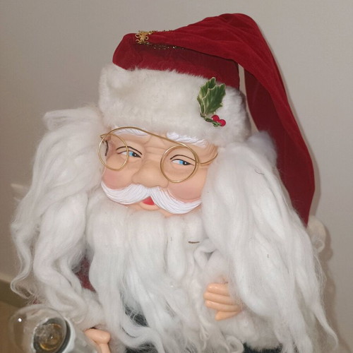 Santa Claus large 60 cm used, mechanism not working