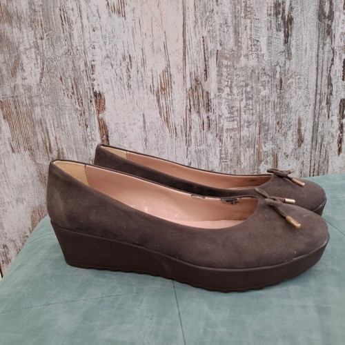 Rollini low platform ballerina shoes, beige, size 40