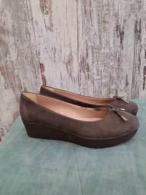 Rollini low platform ballerina shoes, beige, size 40