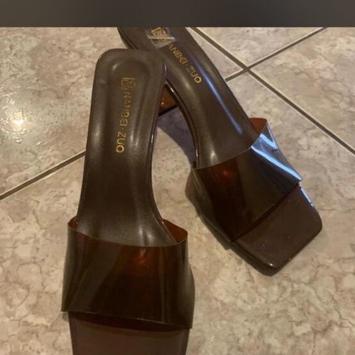 Heels like new, summer casual brown sandals platforms