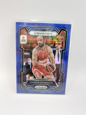 2023-24 Euroleague Prizm Βασίλης Σπανούλης blue ice /125 σαν καινούργιο