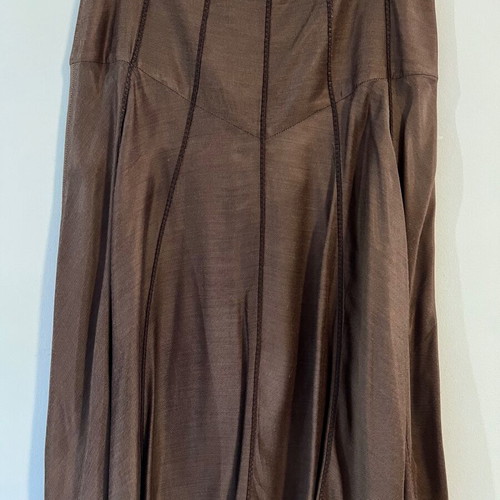 Roberto Cavalli Class midi skirt, brown, A-line flared