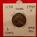  # 35 -Ασημενιο νομισμα Η.Π.Α.