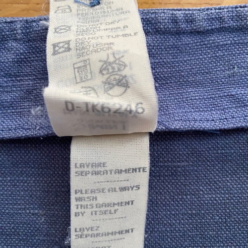 Armani Jeans mini skirt used, blue, linen and cotton, size M