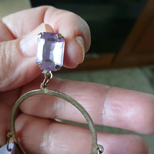 Lilac earrings like new