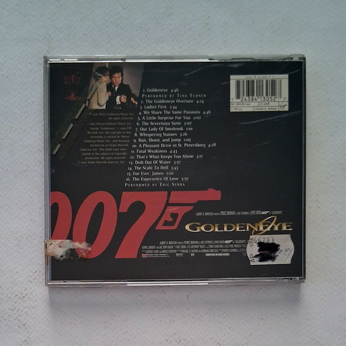 James Bond 007 Goldeneye Soundtrack Limited Edition Gold CD used