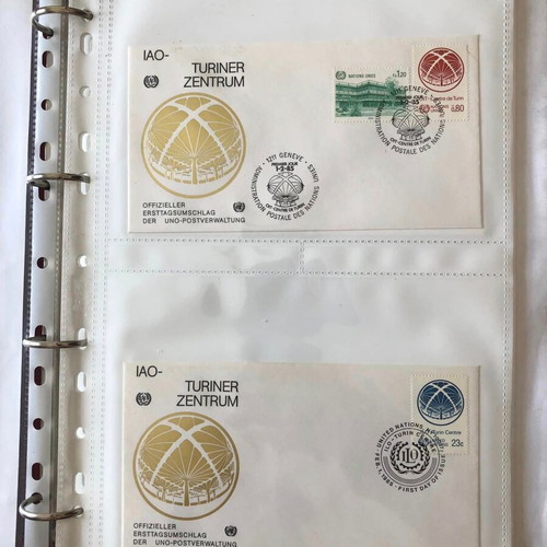 UN Album new with 76 FDC 1985-1996