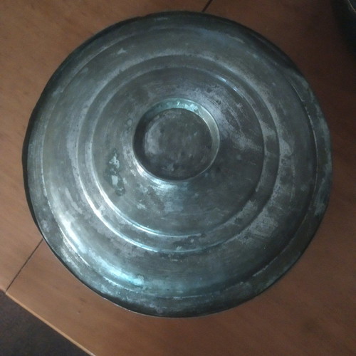 Copper pots used, set of 3 pieces