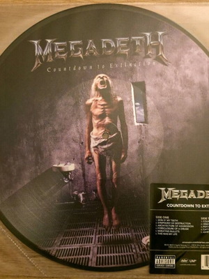 Megadeth Countdown to Extinction Picture disc LP καινούργιο