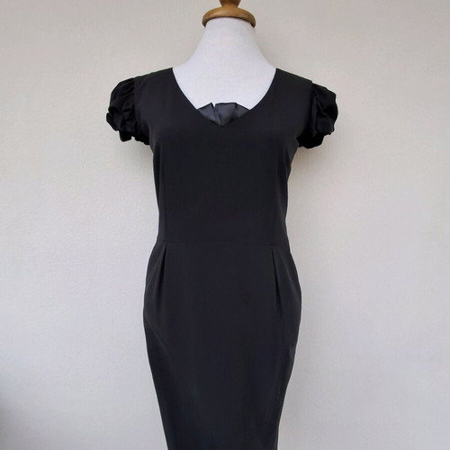 Lussile Excusive Colection dress black like new with satin detail