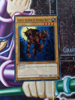 Gazelle the King of Mystical Beast Yu-Gi-Oh! card near mint