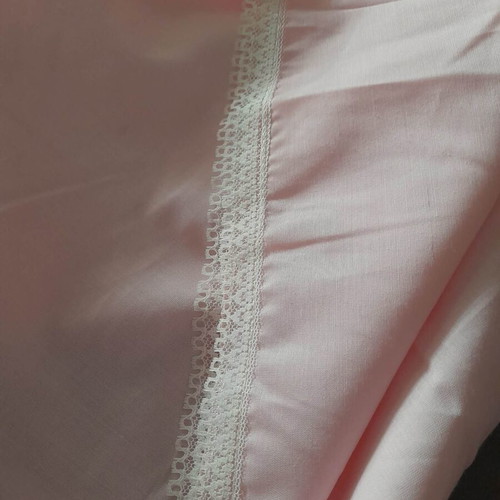 Vintage women's nightgown new old stock, size 52, pink floral