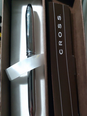 Cross Townsend Lustrous Chrome Plated Ballpoint Pen new