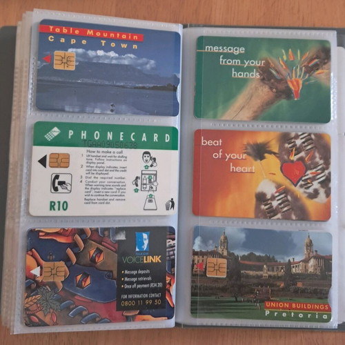 Collection of 120 used phone cards from around the world