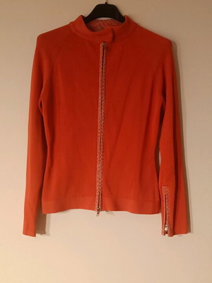 Sports jacket like new, knitted, orange