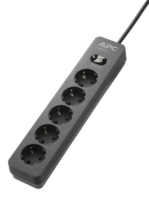 Safety Power Strip 5 Sockets with Switch and 1.5m Cable New