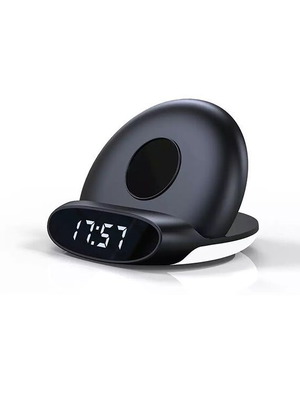 Wireless Charger with Alarm Clock and Type-C Charging New