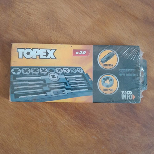 Topex set of 20 collets and dies new