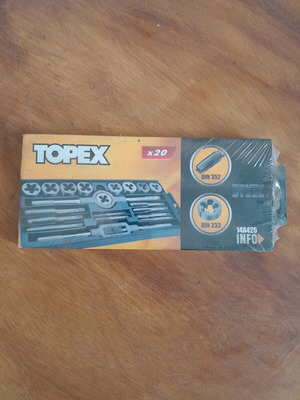 Topex set of 20 collets and dies new
