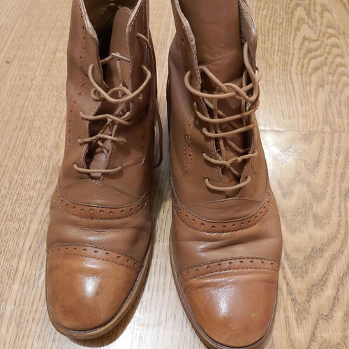 Women's boots used, size 41, brown