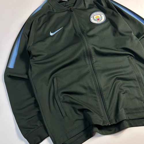 Nike Vintage Y2K Manchester City 2017-2018 Dark Green Training Jacket full zip like new