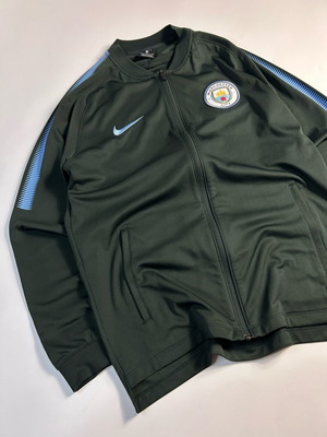 Nike Vintage Y2K Manchester City 2017-2018 Dark Green Training Jacket full zip like new