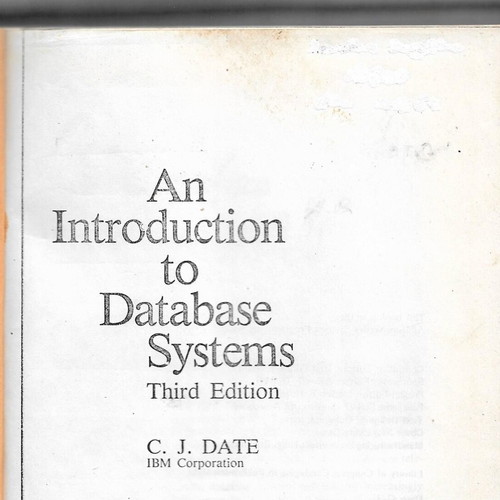 An Introduction to Database Systems third edition, used hardcover book
