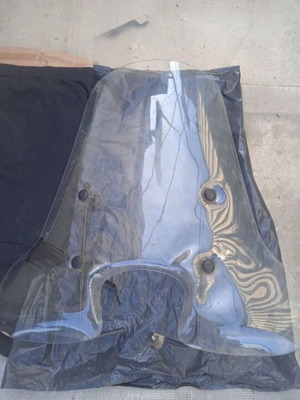 Univery scooter windshields used with mounts