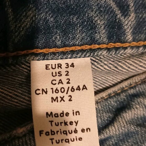 H&M 90s flare jeans like new, blue, size XS