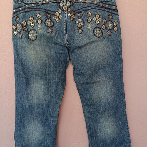 Vintage women's denim capri jeans M 38 10 like new Y2K style