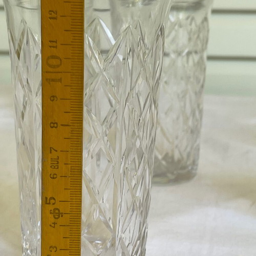 Set of 10 Saint Louis Crystal Highball glasses used