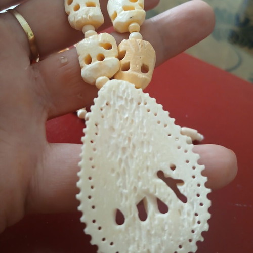 Necklace from camel bone, 40 cm, like new