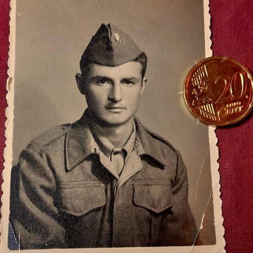 Συλλεκτική vintage φωτογραφία Έλληνα στρατιώτη 1953 μεταχειρισμένη