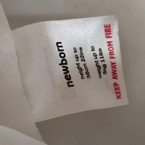 Baby exit suit like new condition