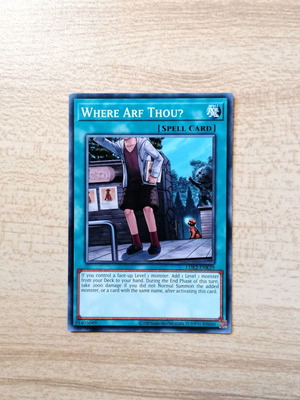 Yu-Gi-Oh! Where Arf Thou? Spell Card near mint, common, LDK2-ENK29