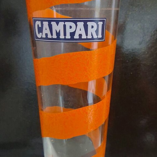 Campari collectible glass like new for cocktails
