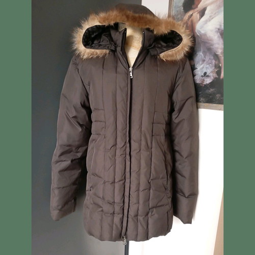 Adco down jacket women's used, brown, size M