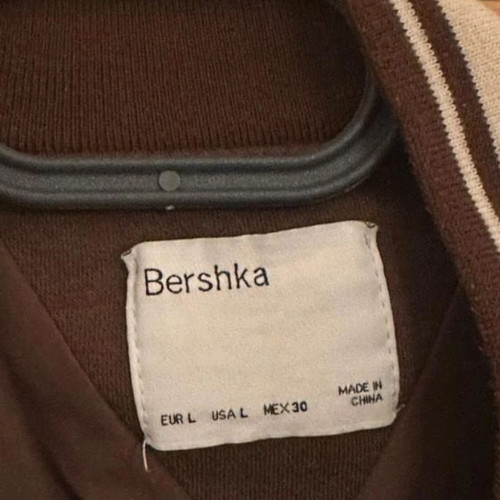 Jacket college beige brown Bershka used No L
