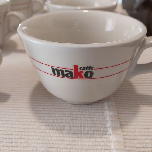 Mako espresso napoletano coffee cups like new, pack of 8