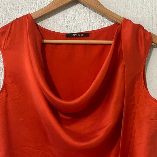Silk top Apriori like new, size 42, orange