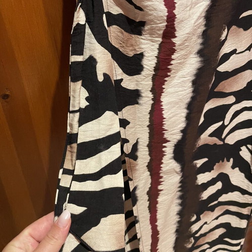 Pareo skirt new, adjustable from small to large, beige and brown