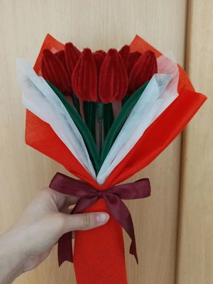 Tulip bouquet handmade made to order