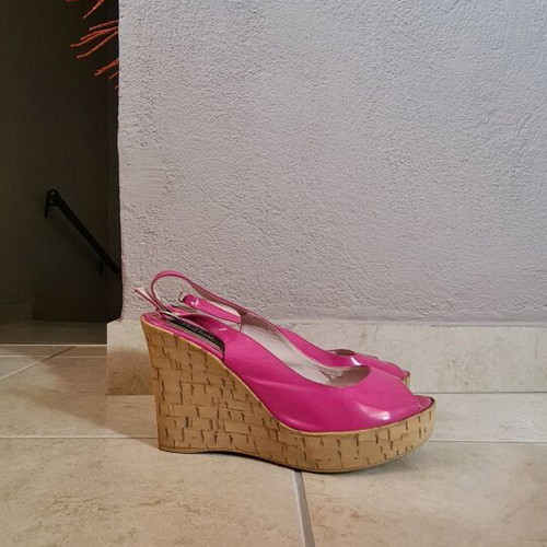 Papanikolaou Platforms Size 37 Like New, Pink