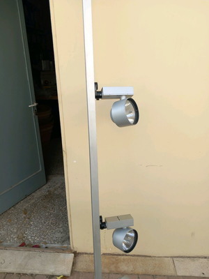 Lighting bars used, set of 2, length 215 centimeters