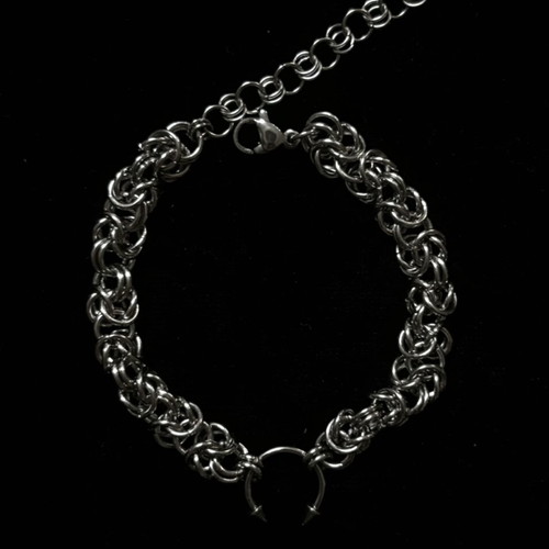 Handmade Chainmail Bracelet Silver Stainless Steel New