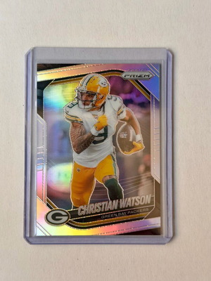 2025 Panini Prizm #153 Christian Watson Silver Prizm Green Bay Packers card new