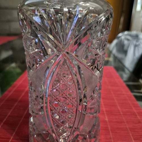 Edwardian Antique Lead Crystal Carafe like new