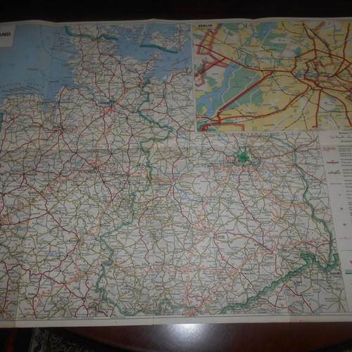 Road maps from the 1950s used, Pirelli, BP, Orop