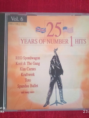 CD 25 Years of Number 1 Hits Vol 6 like new, foreign songs 1981-83